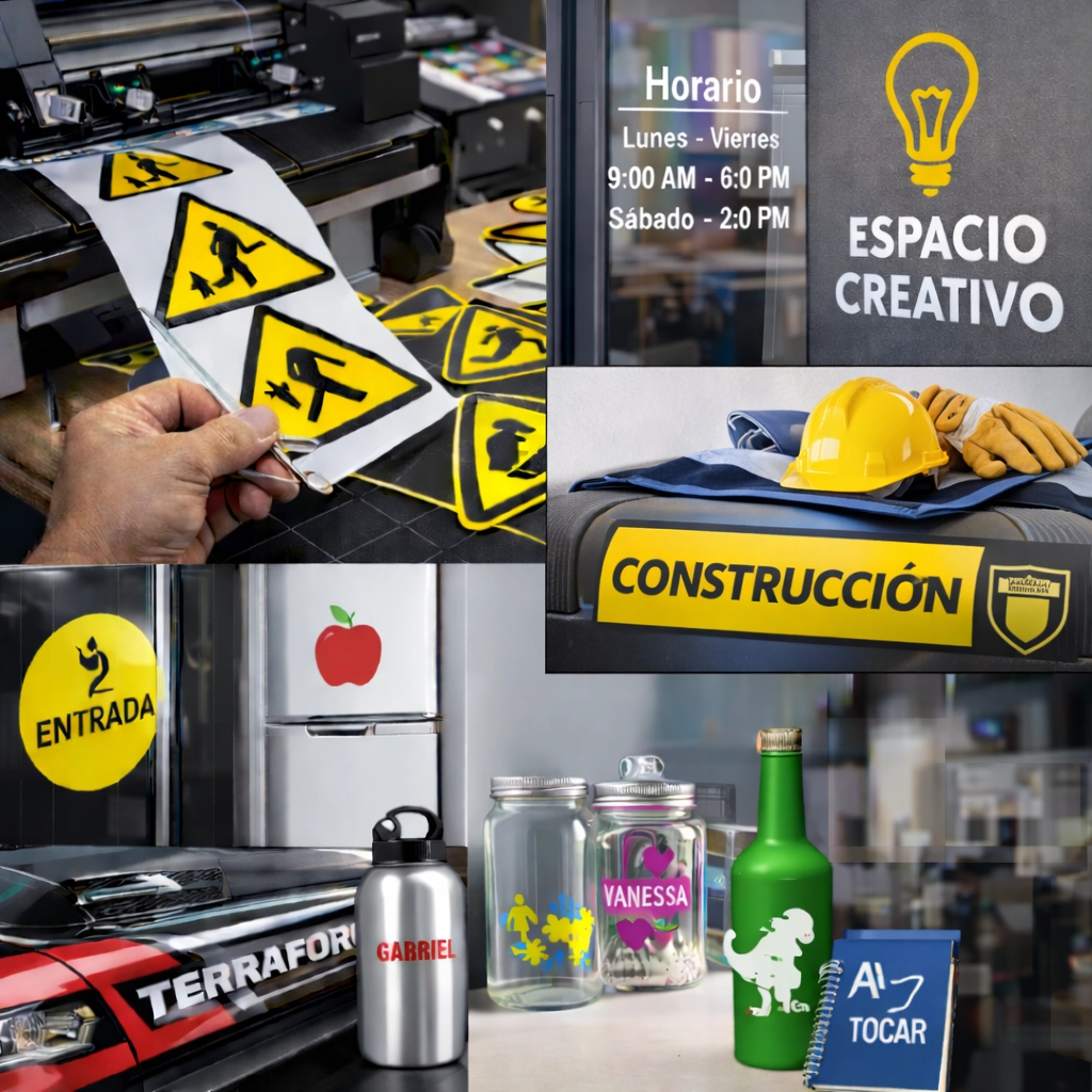 Corte de vinil adherible