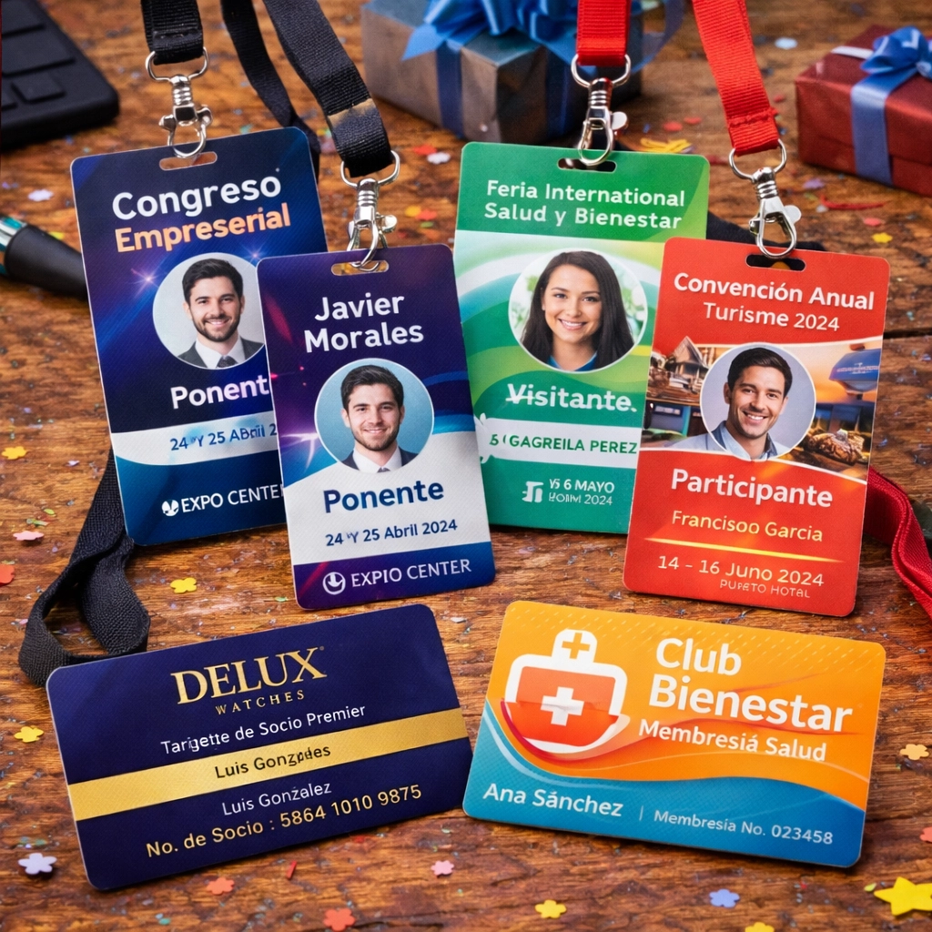 Credenciales para eventos