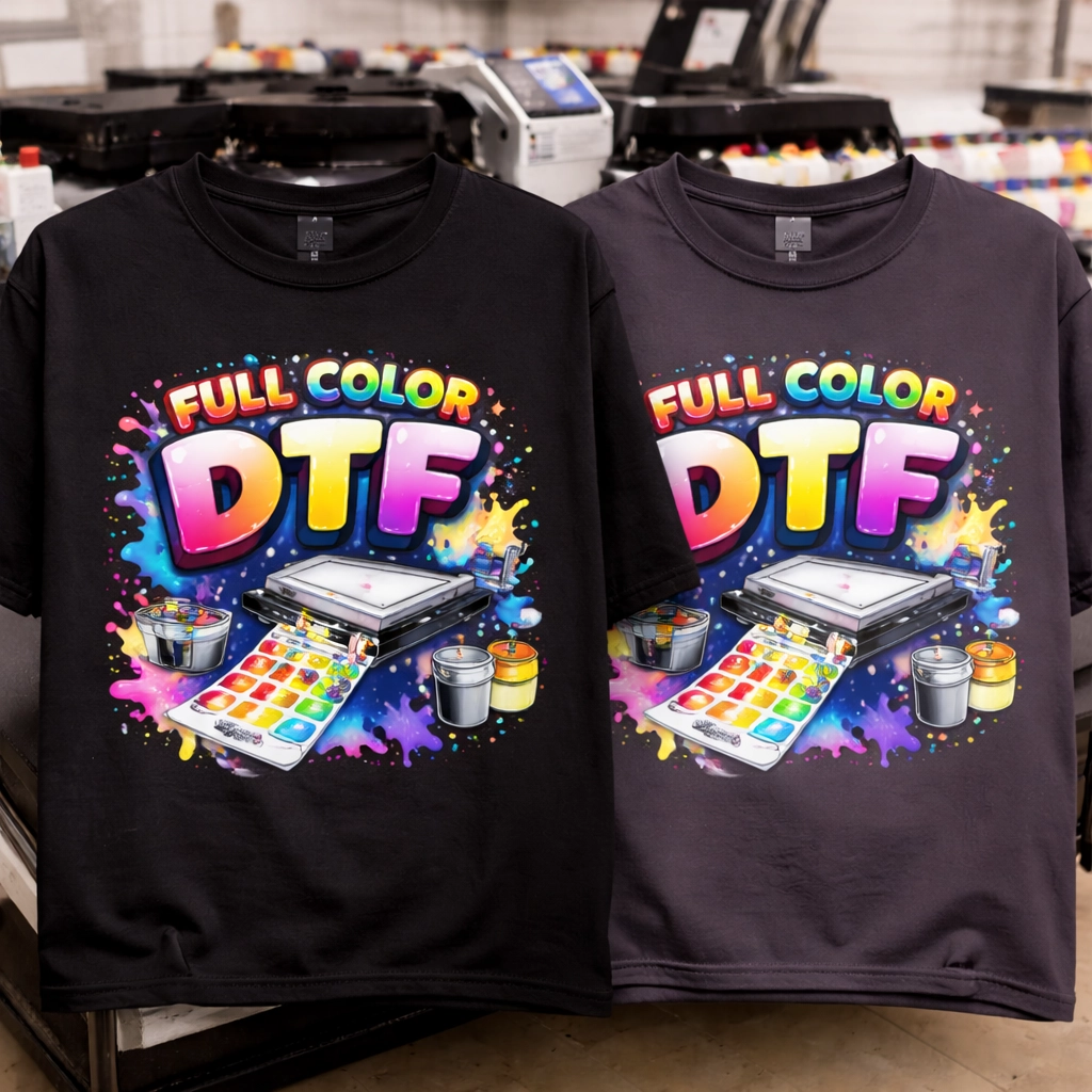 Playeras oscuras personalizadas con DTF