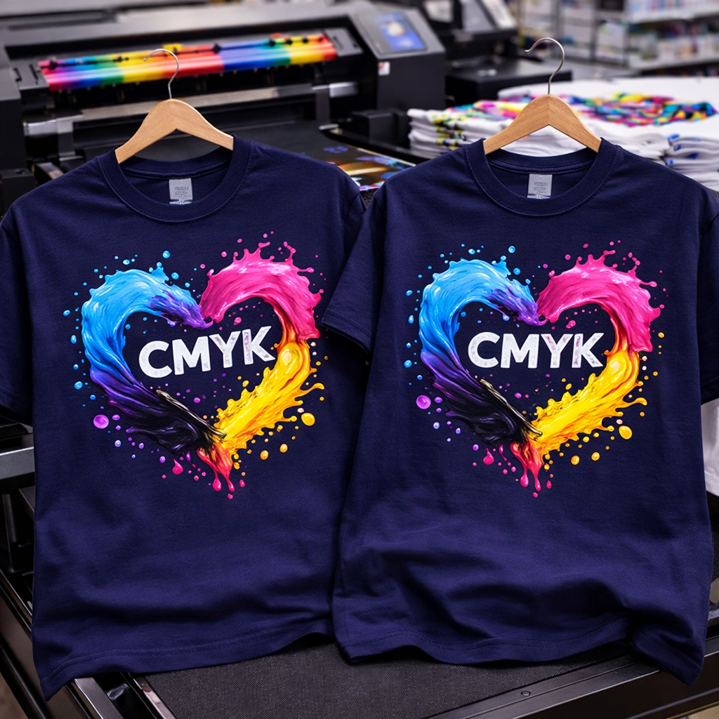 Playeras negras con DTG