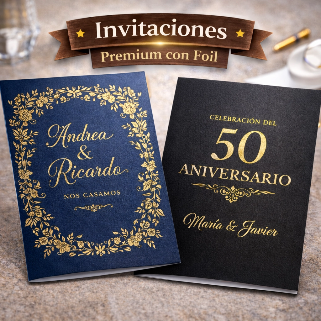 Invitaciones con FOIL