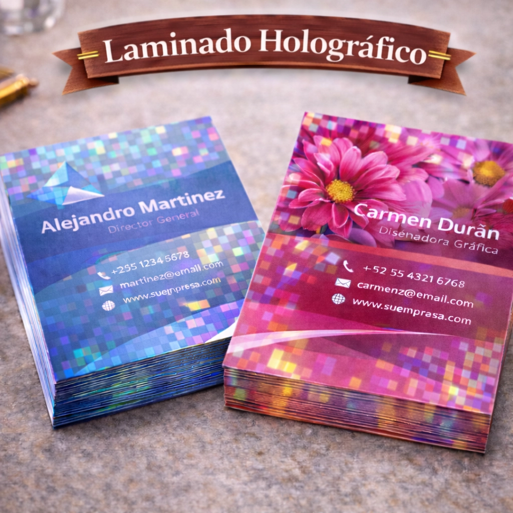 Acabado laminado holográfico