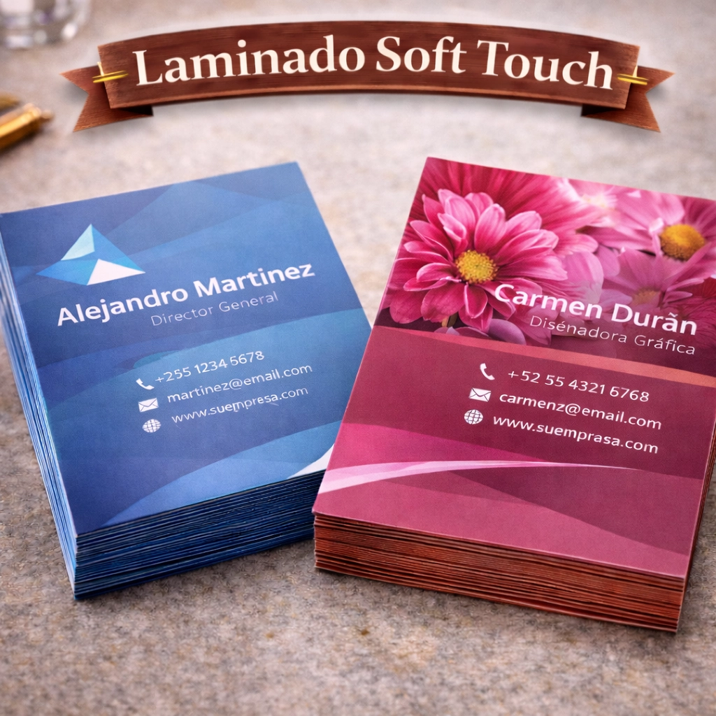 Acabado laminado Soft Touch