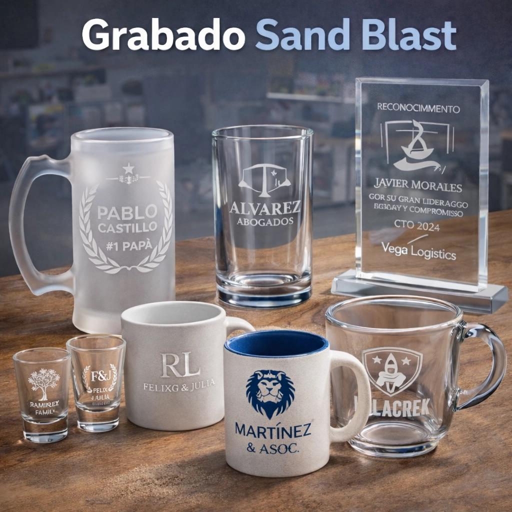 Grabado sand blast