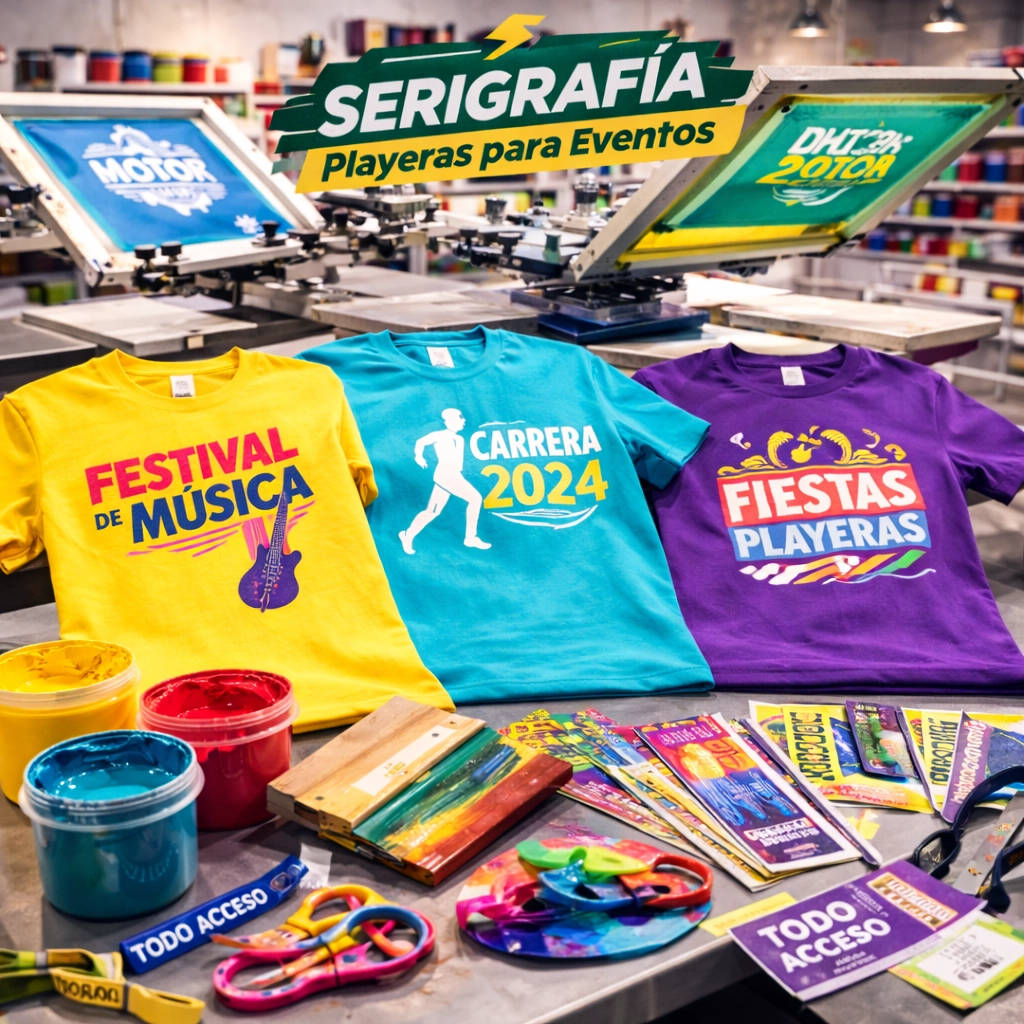 Playeras para eventos con Serigrafia