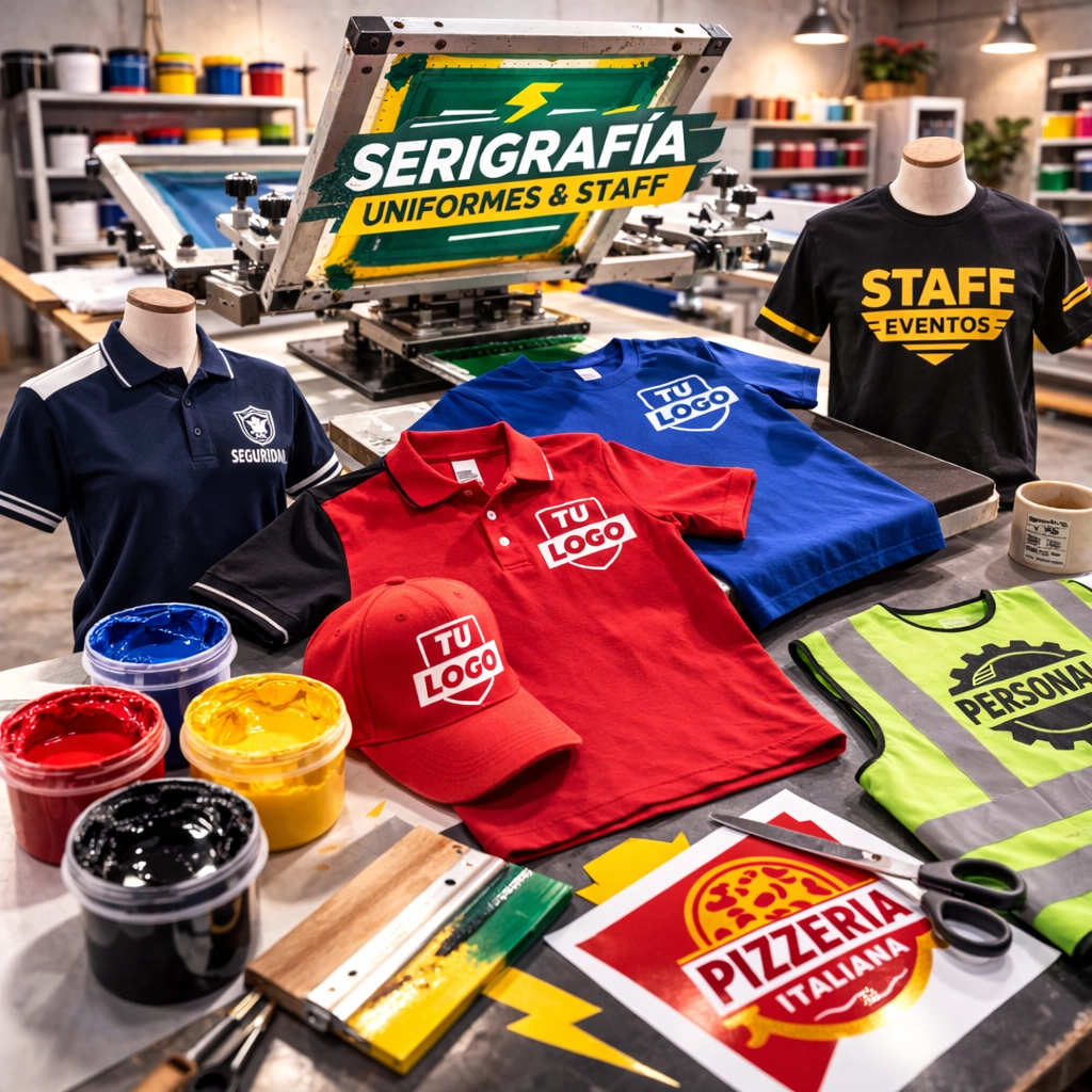Uniformes con serigrafia