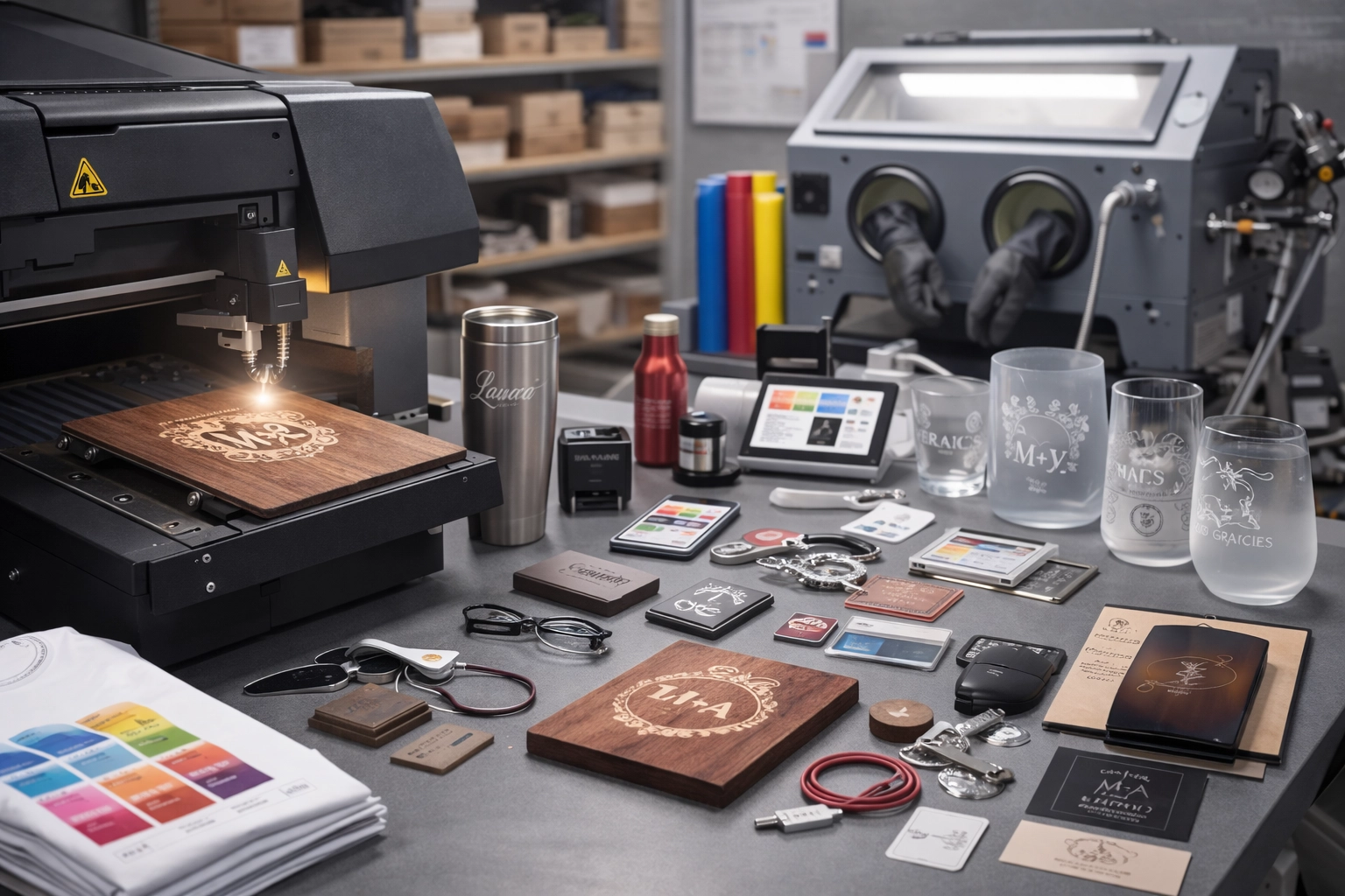 Servicios de grabado y personalización