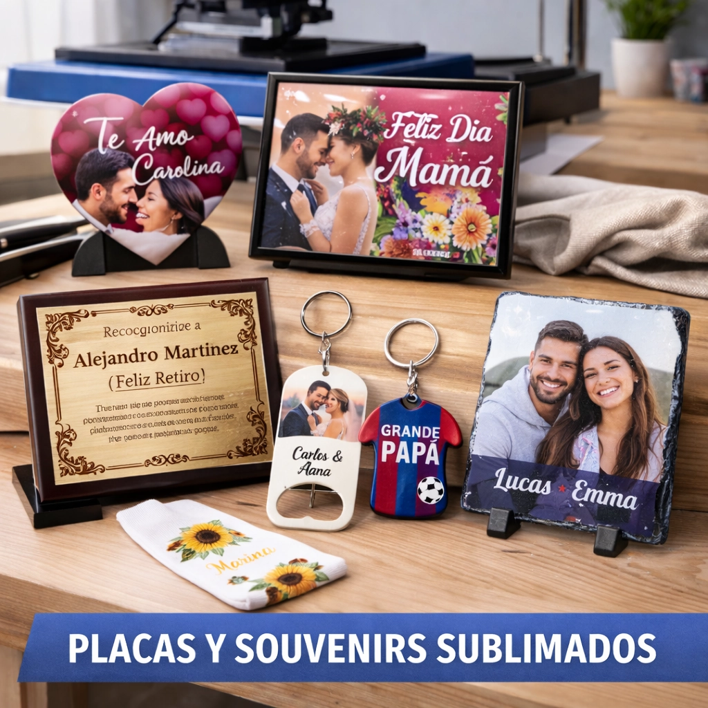 placas y souvenirs sublimados