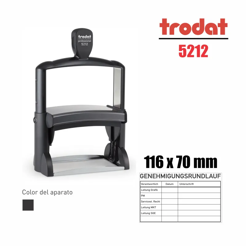 Sello Professional 3.0 Negro 116X70Mm 5212