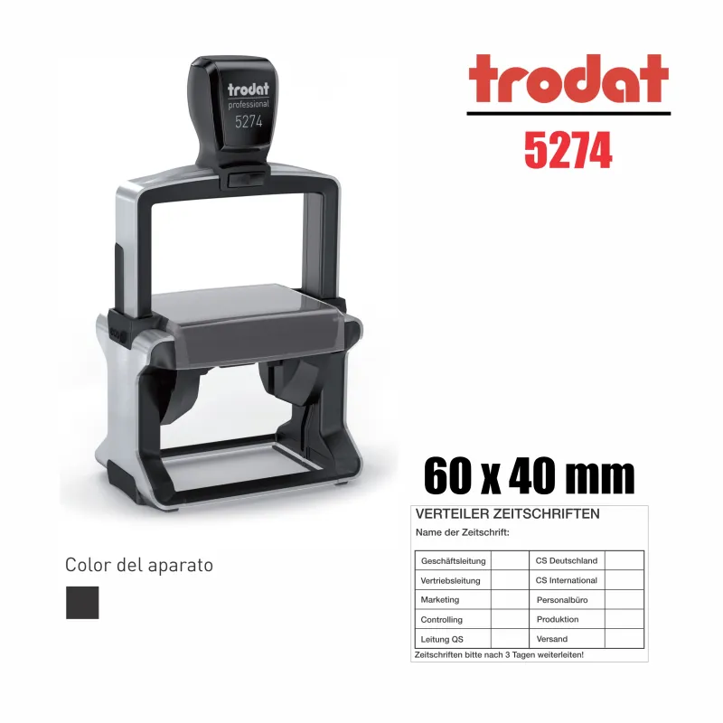 Sello Professional 4.0 Metal 60X40Mm 5274